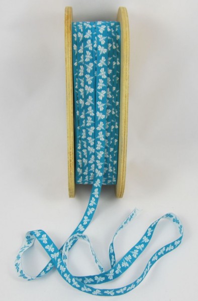 Maribell türkis, Webband, 12mm breit