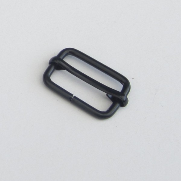 Schieber / Versteller für Gurtband, 25 mm, schwarz lackiert