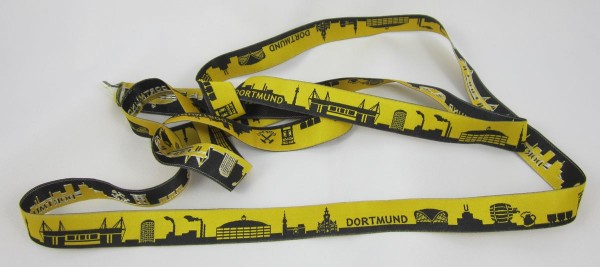Dortmund Skyline Webband schwarz/gelb