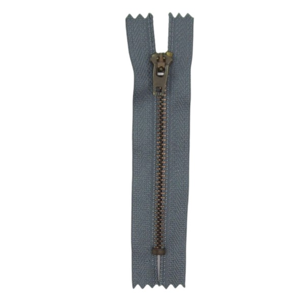 Hosen und Taschenreißverschluss dunkelgrau mit Metallzähne - verschiedene Längen lieferbar
