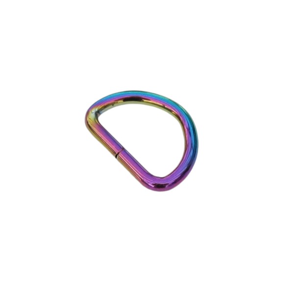 D-Ring Multicolor, Regenbogenfarbe, 25mm