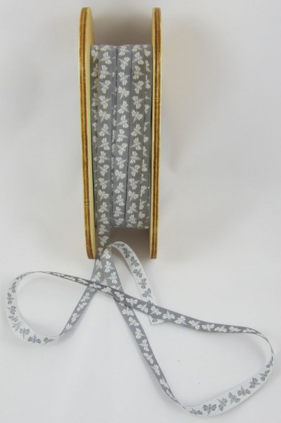 Maribell grau, Webband, 12mm breit