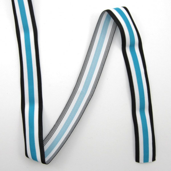Streifenband, elastisch, 30mm breit, 6 Farben erhältlich