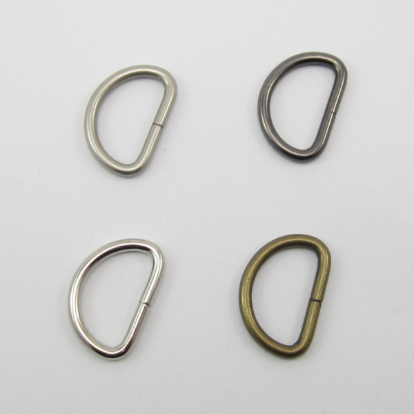Halbring, D-Ring, 25 mm Metall 