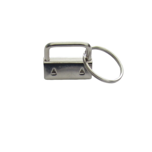 Metallendstück für Schlüsselanhänger, Nickel - 2 Größen zur Auswahl