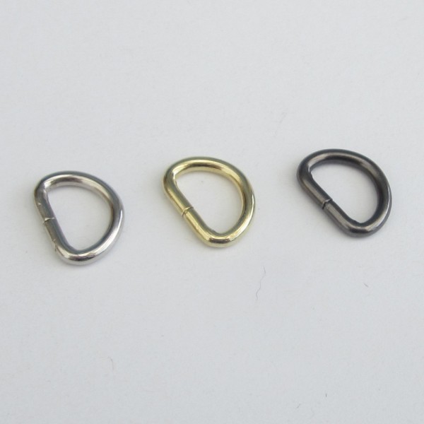 Halbring, D-Ring, 15 mm - 3 Farben zur Auswahl